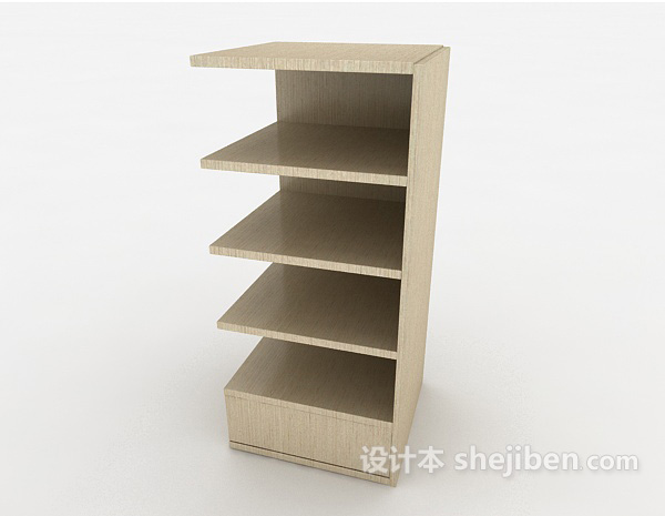 灰色家居展示柜3d模型下载