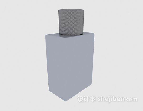 玻璃简约香水瓶3d模型下载