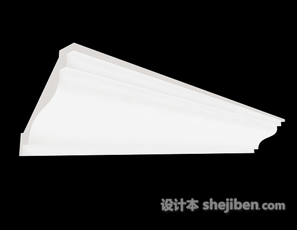 常见居家白色石膏线3d模型下载