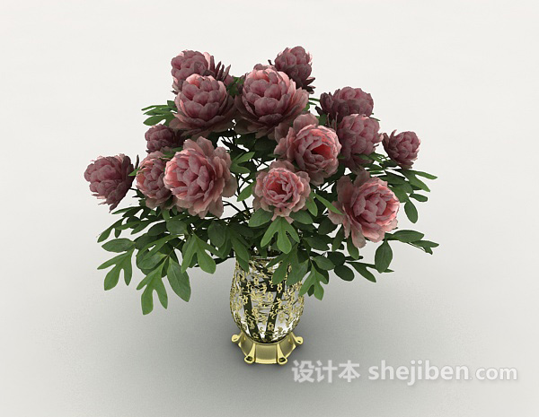 欧式家居花束装饰3d模型下载