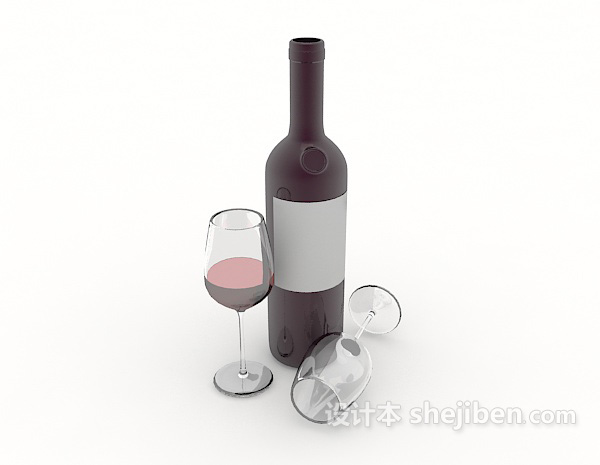 红酒、就被3d模型下载