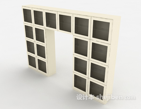 文档存放柜3d模型下载