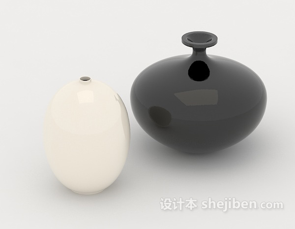 瓷器摆件3d模型下载