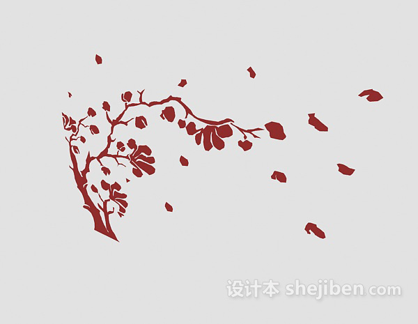 简约墙绘画3d模型下载