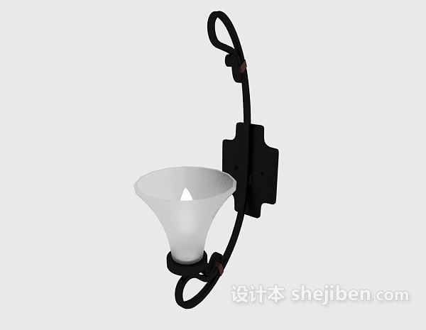 现代家居简约壁灯3d模型下载
