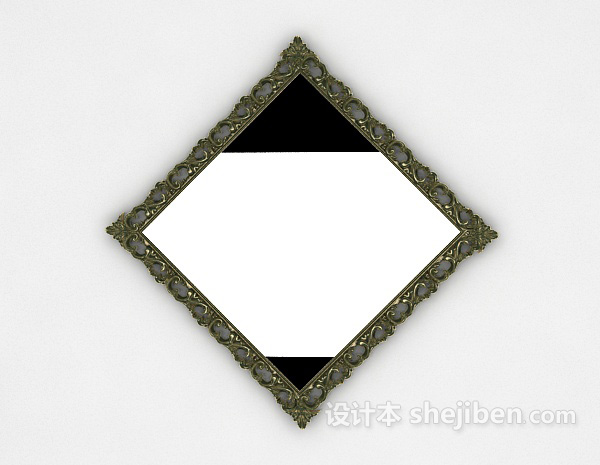 现代简约家居镜子3d模型下载