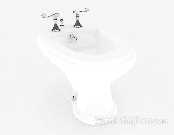 白色清洁池3d模型下载