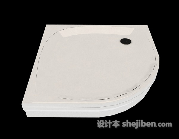 简约沐浴底盘3d模型下载