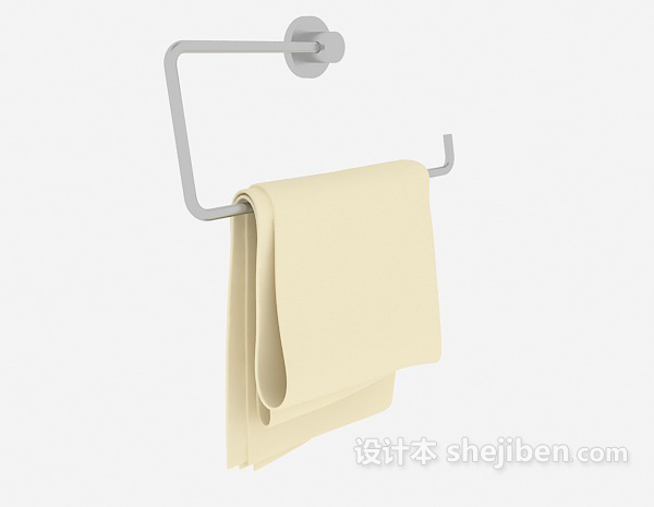 简约毛巾杆3d模型下载