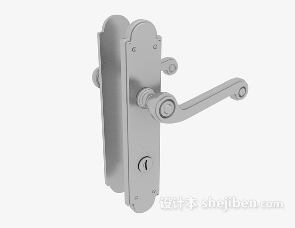 大门门把手3d模型下载