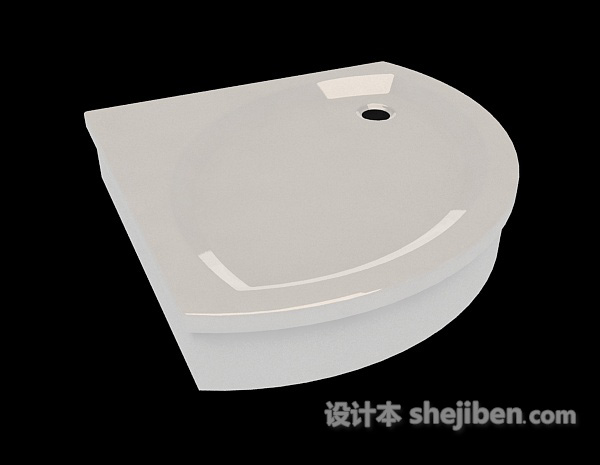 沐浴底盘3d模型下载