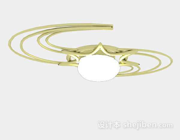 现代风格个性吸顶灯3d模型下载