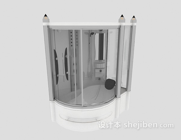 独立家庭浴室3d模型下载