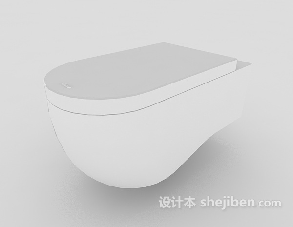 清洁马桶3d模型下载