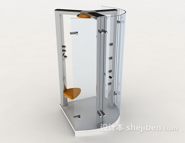 家居玻璃沐浴房3d模型下载