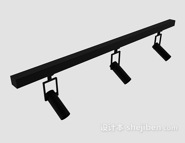 黑色舞台射灯3d模型下载