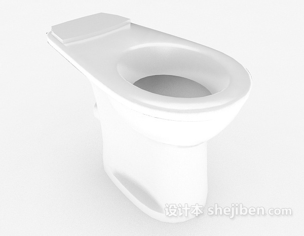家庭抽水马桶3d模型下载