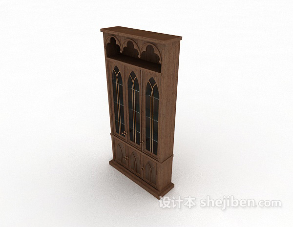 精致家居展示柜3d模型下载