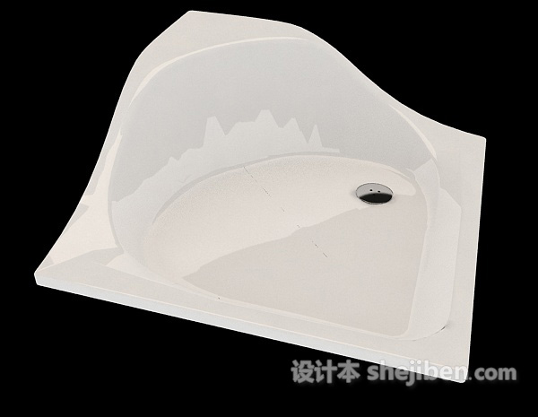 浴室底盆3d模型下载