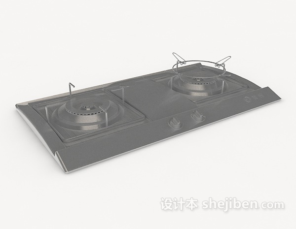 厨房燃气灶3d模型下载
