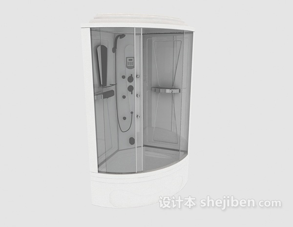 简约沐浴房3d模型下载