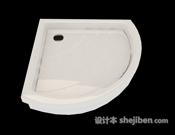 浴室底盘3d模型下载