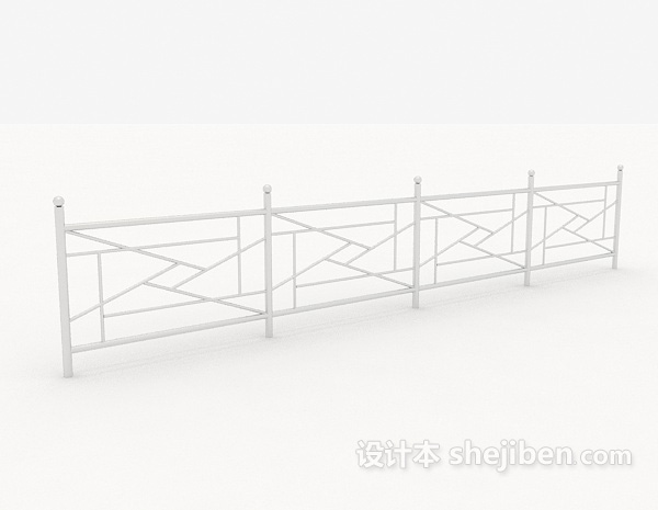 简约家居栏杆3d模型下载