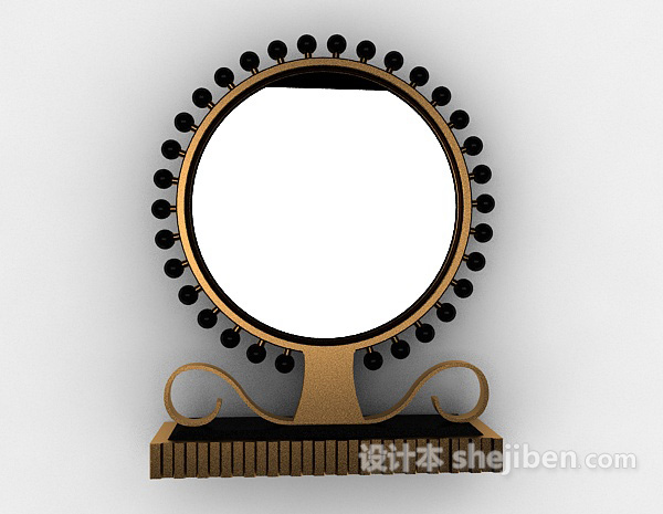 现代个性家居镜子3d模型下载