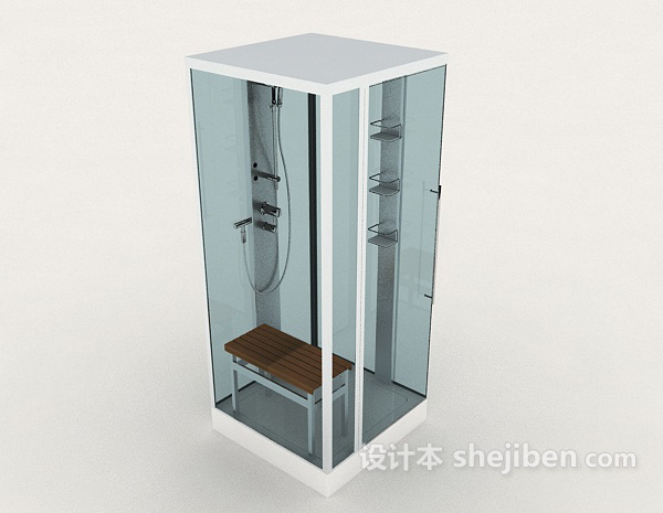 浴室、冲凉房3d模型下载