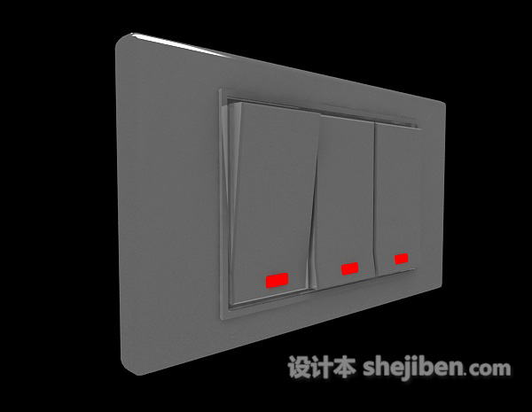 组合开关3d模型下载