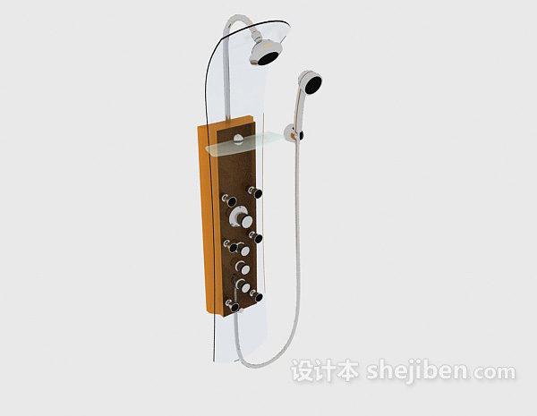 家庭沐浴喷头3d模型下载