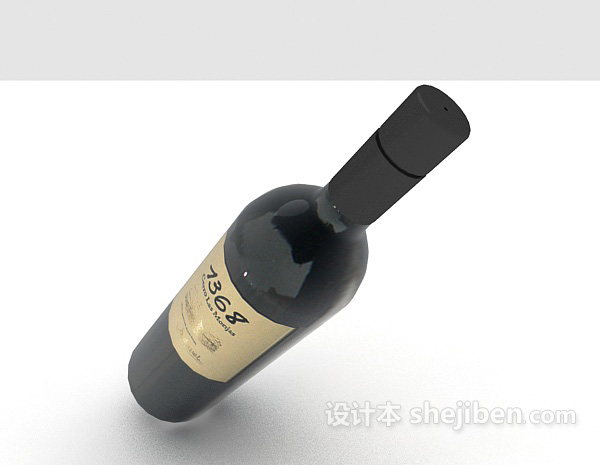 高档红酒3d模型下载