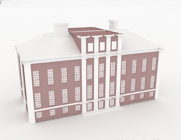 教学楼3d模型下载