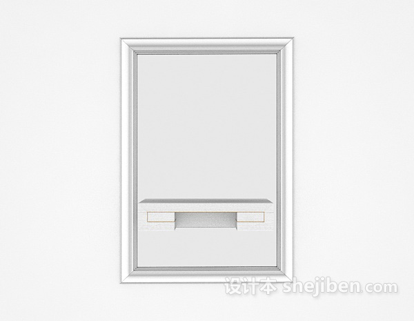 现代家居镜框3d模型下载