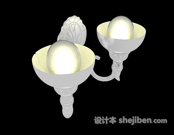 简约特别欧式壁灯3d模型下载