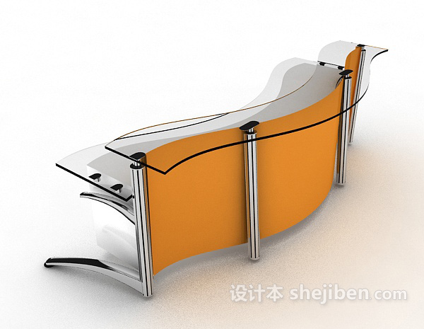 时尚简约班台3d模型下载