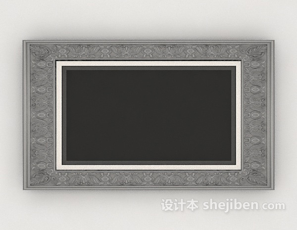 简约挂画3d模型下载