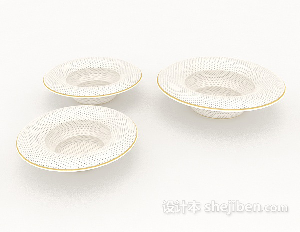 家居生活碗碟3d模型下载