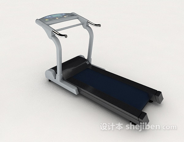 健身跑步机3d模型下载