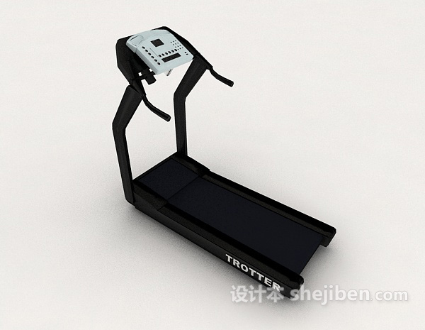 运动跑步机3d模型下载