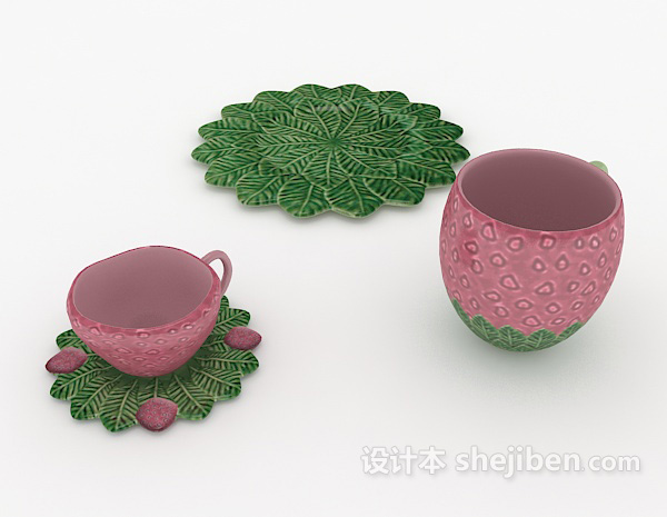 可爱水杯3d模型下载
