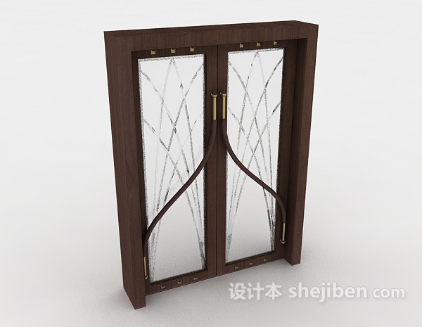 会议厅大门3d模型下载