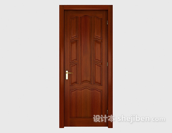 新古典家居房门3d模型下载