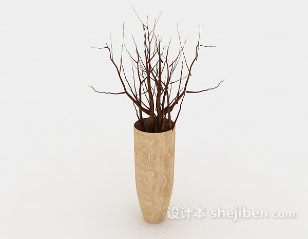 家居装饰性植物3d模型下载