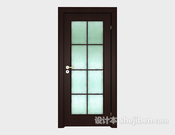 简单浴室门3d模型下载