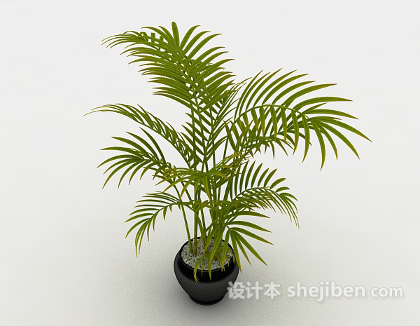 绿色简单盆景3d模型下载