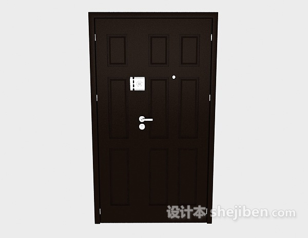 家居防盗门3d模型下载