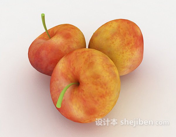 新鲜苹果3d模型下载