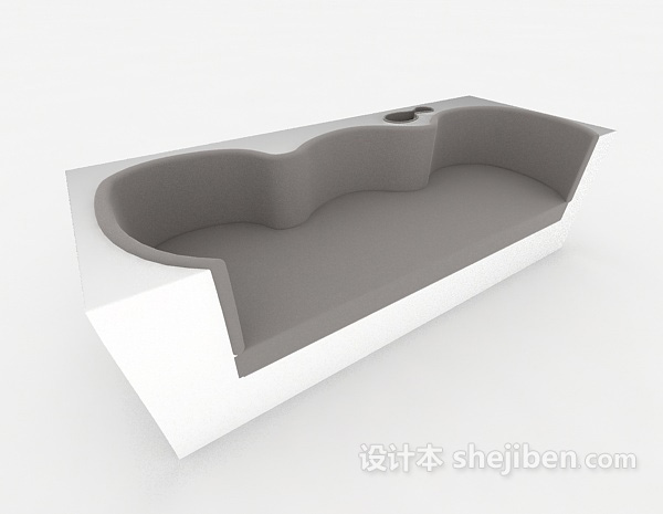 现代白色多人沙发3d模型下载