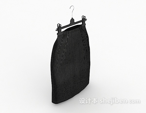 黑色短裙3d模型下载